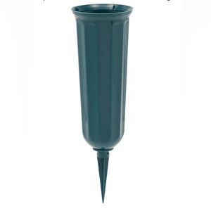 Elegant Teal Vase with Spike For Memorial Flowers 12 Pack